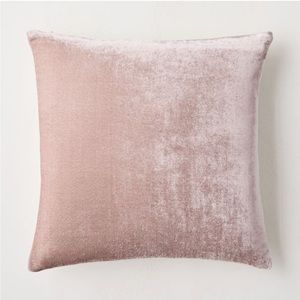 2x West Elm Velvet Blush Pillow Cover
